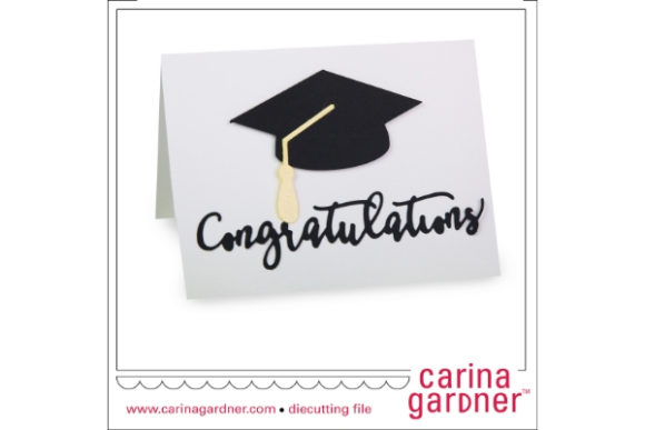 A2 Graduation Card: A 3D SVG Shape for Festive Branding Moments