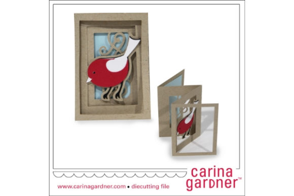Bird Accordion Card: A 3D SVG Shape for Versatile Crafting and Handmade Business Design