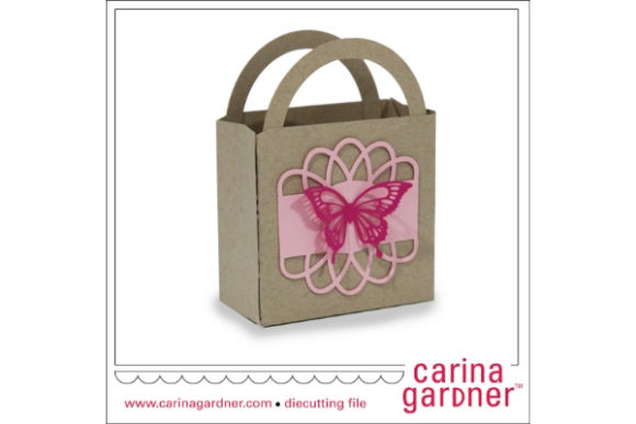 Butterfly Doily Favor Bag – Elegant 3D SVG Shape for Handmade Business Design