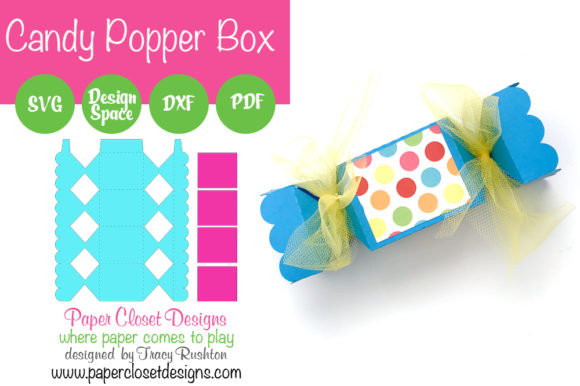 Candy Popper Treat Box: A 3D SVG Shape with Seasonal Charm and Design Flexibility
