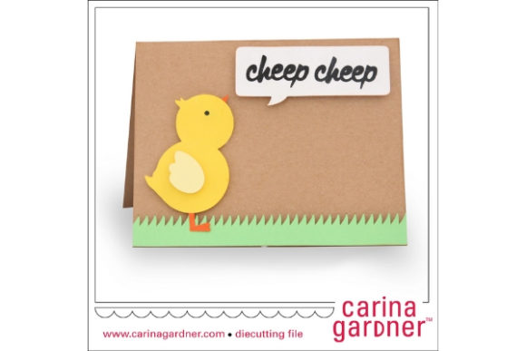 Chick Card: A Versatile 3D SVG Shape for Crafters and Handmade Sellers