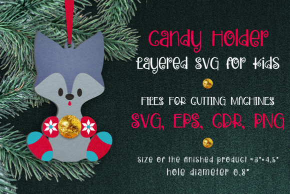 Christmas 3D SVG Review: Candy Holder Ornament Wolf Design for Content Publishers