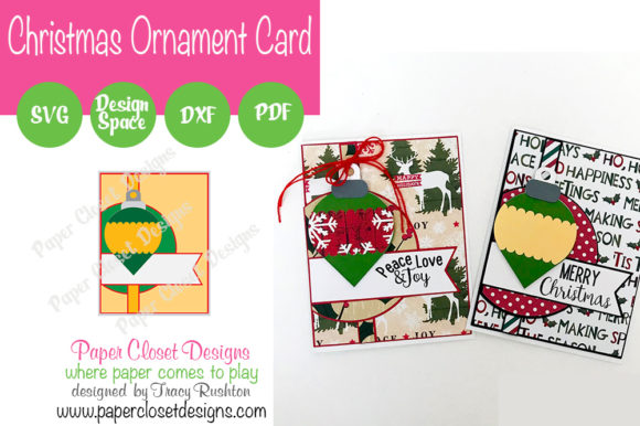 Christmas Ornament Card – A Festive 3D SVG for Seasonal Branding and Print Projects