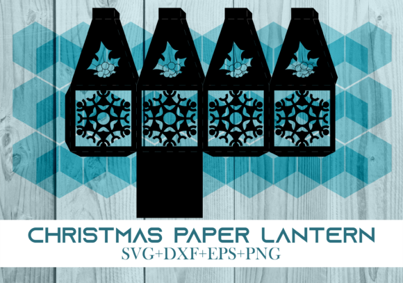 Christmas Paper Lantern Series 138: A Festive 3D SVG for Holiday Crafting