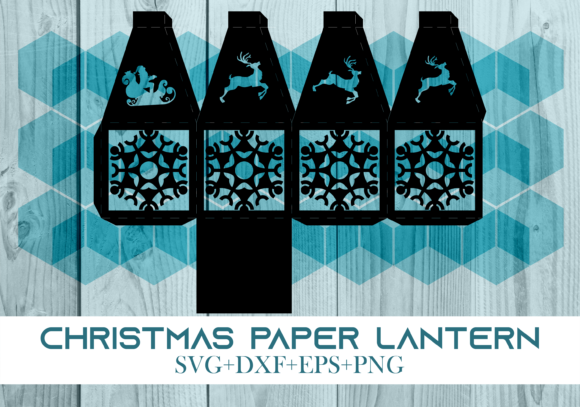 Christmas Paper Lantern Series 141: Festive 3D SVG for Seasonal Branding