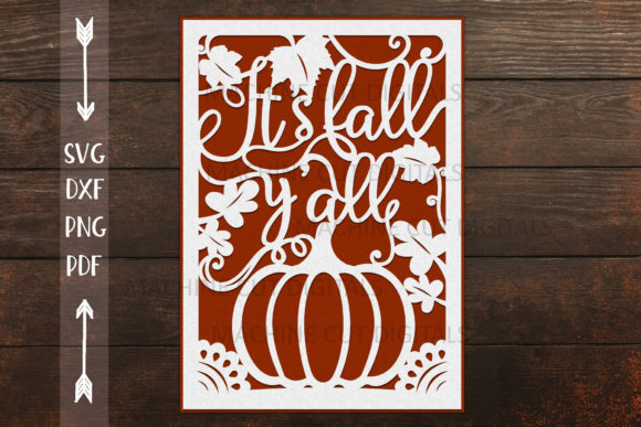 Fall Thanksgiving Card Papercut SVG: A 3D Design for Cozy Crafting