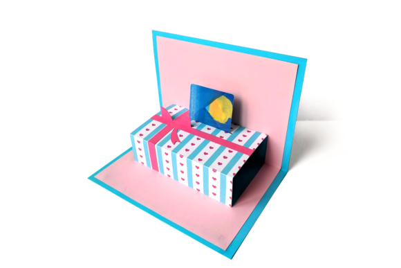 Gift Card Holder Pop Up Card: A 3D SVG Design for Lifestyle & Celebration Content