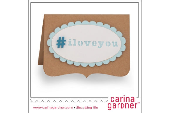 Hashtag Card: A Versatile 3D SVG Shape for Crafters and Handmade Sellers