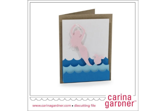 Mermaid Card: A 3D SVG Shape That Adds Depth and Whimsy to Branding and Printables
