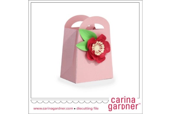Pretty Flower Favor Bag: A 3D SVG Shape for Elegant Branding