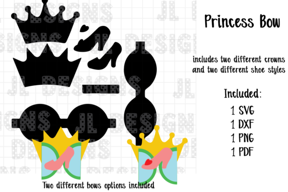 Princess Glass Slipper Bow Template Review