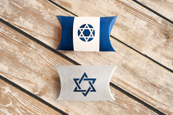 Star of David Pillow Box 3D SVG for Gift Boxes