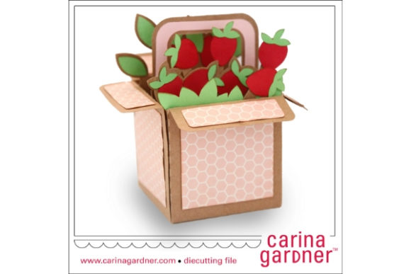 Strawberry Box: A Versatile 3D SVG Shape for Crafters & Handmade Sellers