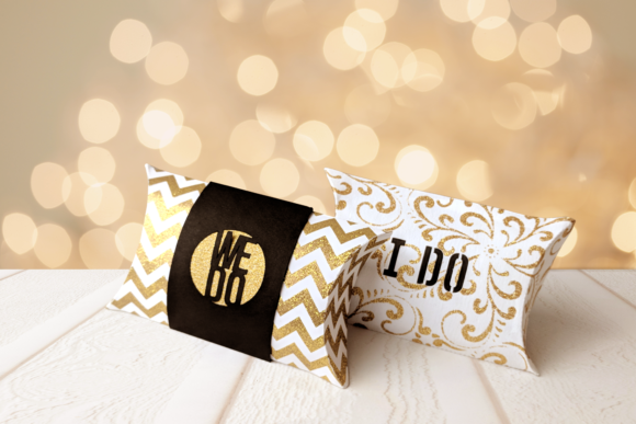 Wedding I Do We Do Pillow Box – 3D SVG Gift Boxes for Creative Sellers